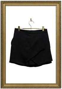 Black skirt shorts