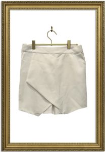 White skirt shorts