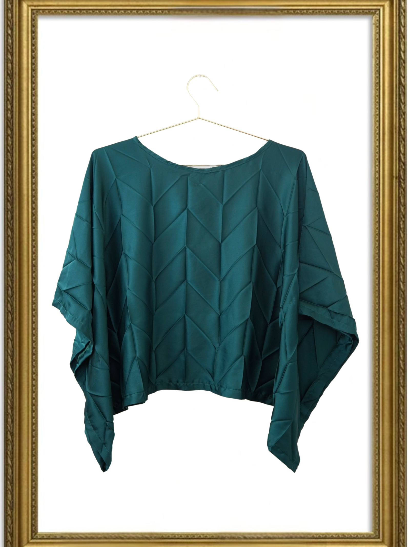 Teal Origami Blouse
