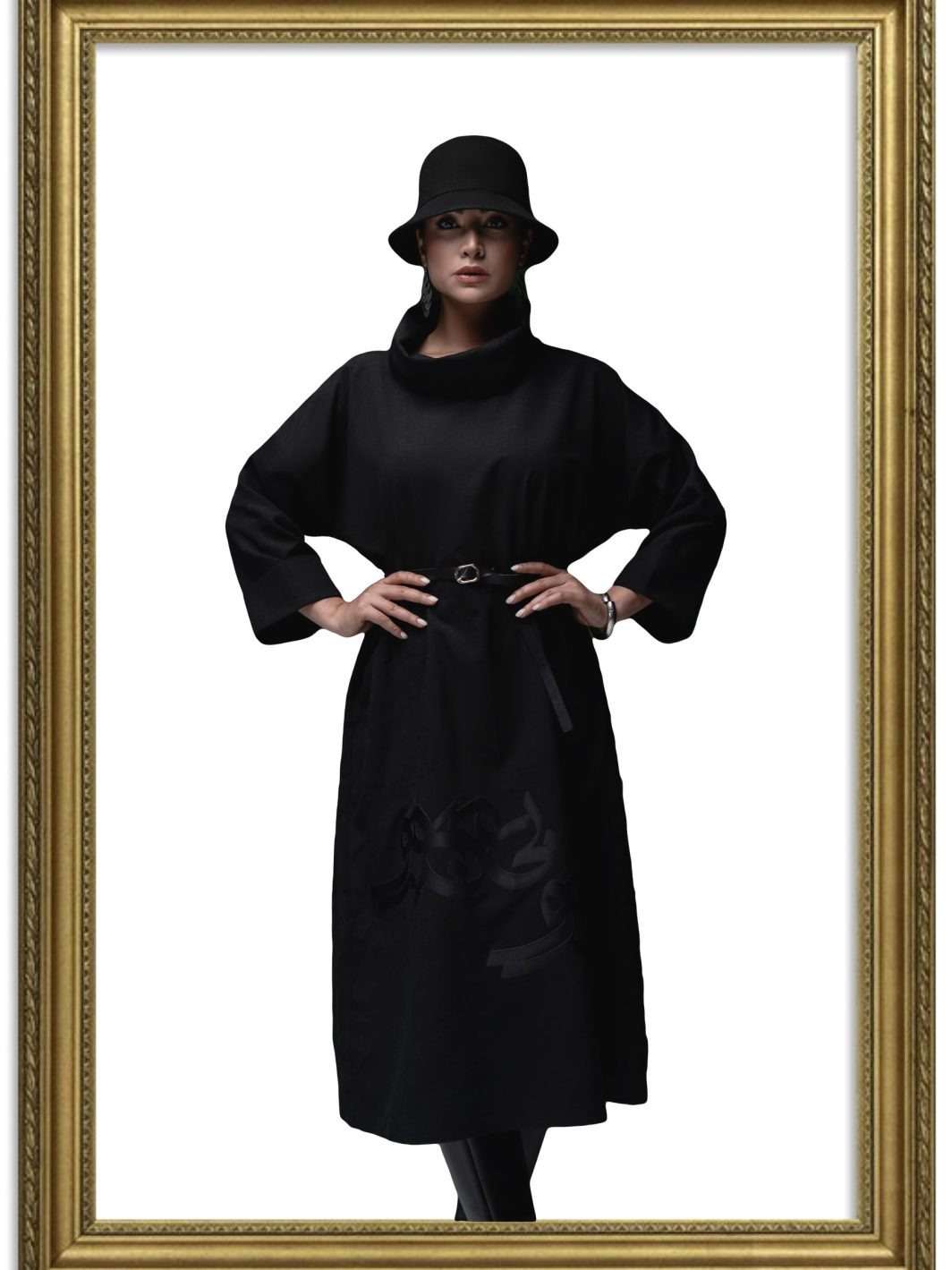 Bi Man Maro Dress with Collar