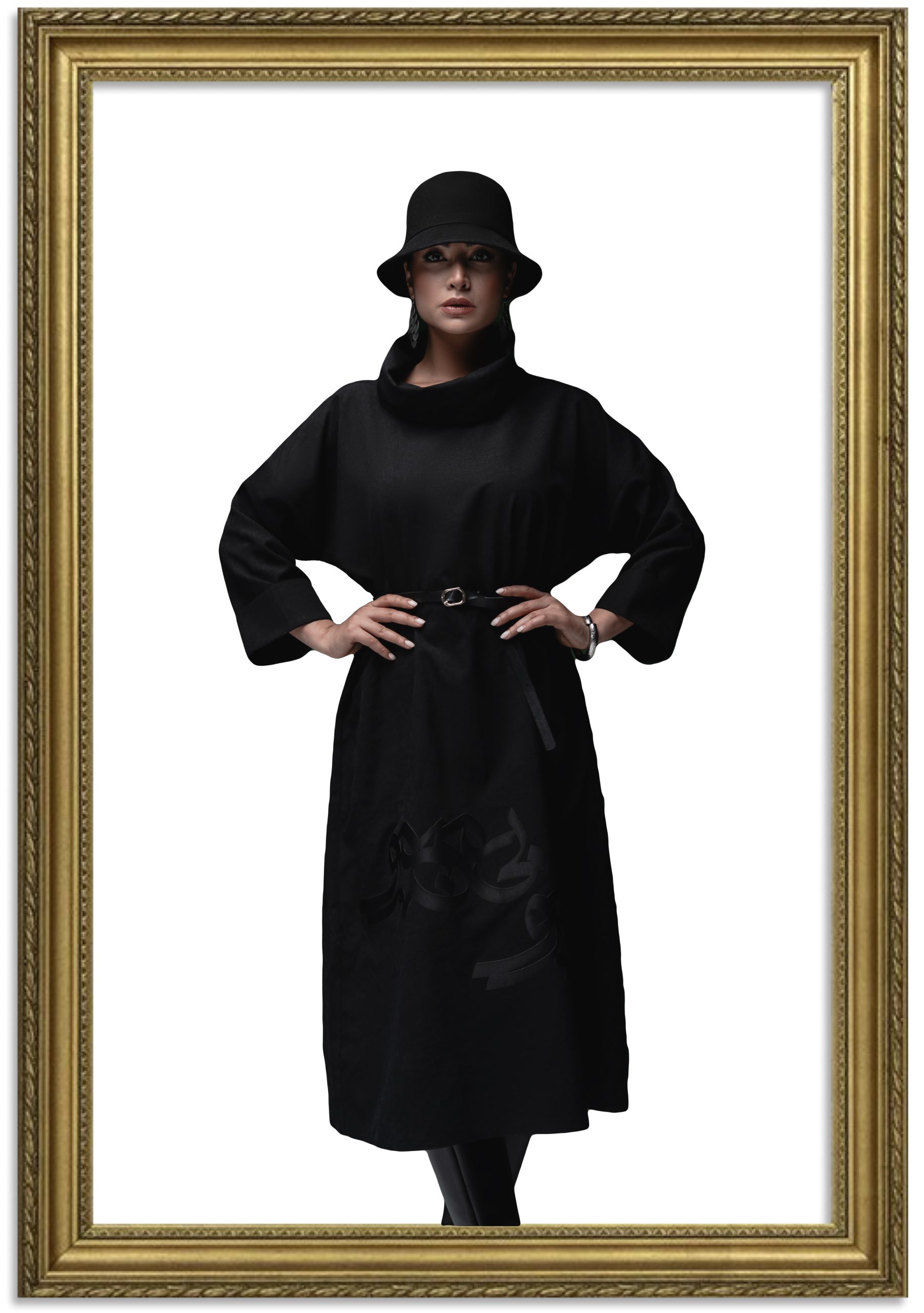 Bi Man Maro Dress with Collar